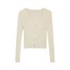 Women's Short Sweater Slim Fit Cardigan Jacket Knitted Cardigan Outerwear Top