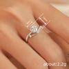 Elegant Bright Finger Rings for Women Gorgeous Wedding Engagement Eternal Promise Jewelry Trendy Simple Chic Accessories