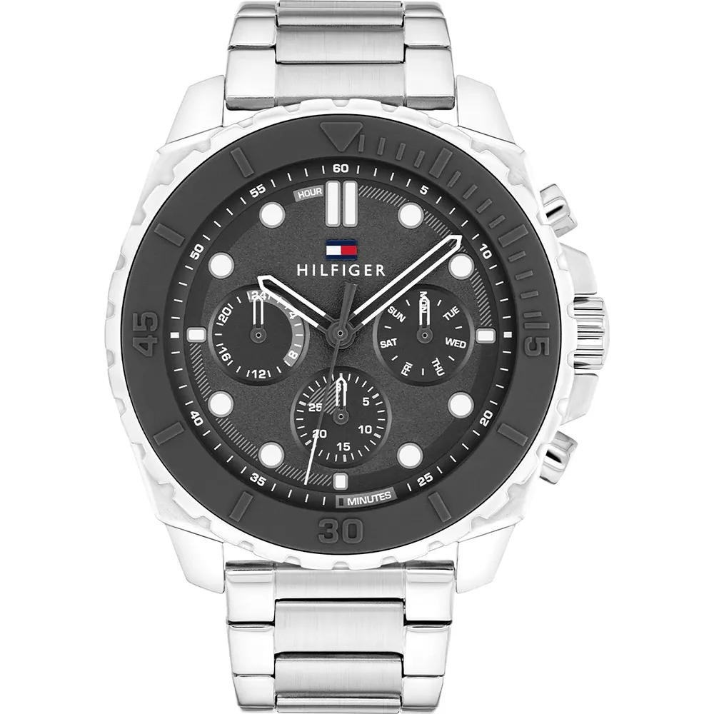 Tommy Hilfiger Morgan Grey Dial Silver Stainless Steel Strap Men s Quartz Watch 1710689 серый