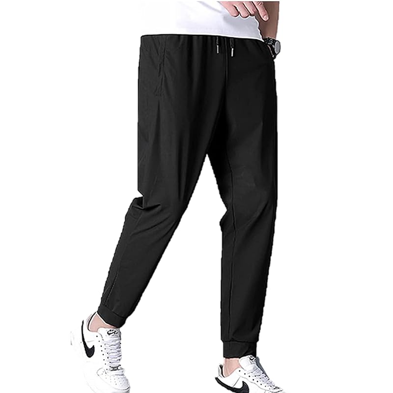 

[IBUKI-STYLE] jogger pants men s Cool touch sensation cool cold sensation quick drying sports running stretch sweatshirt big size skinny long jersey