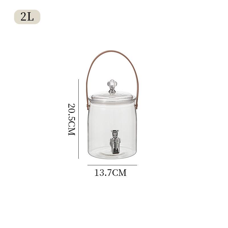 Large Capacity Beverage Dispenser with Faucet for Tea, Juice, or Soda - New Spring Product.