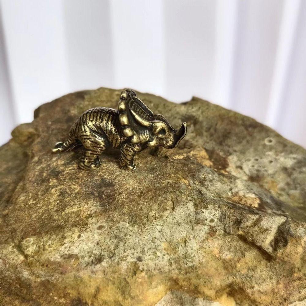 Vintage Dinosaur Statue Zinc Zinc Alloy Children Dinosaur Toy Creative Dinosaur Miniatures  Collections