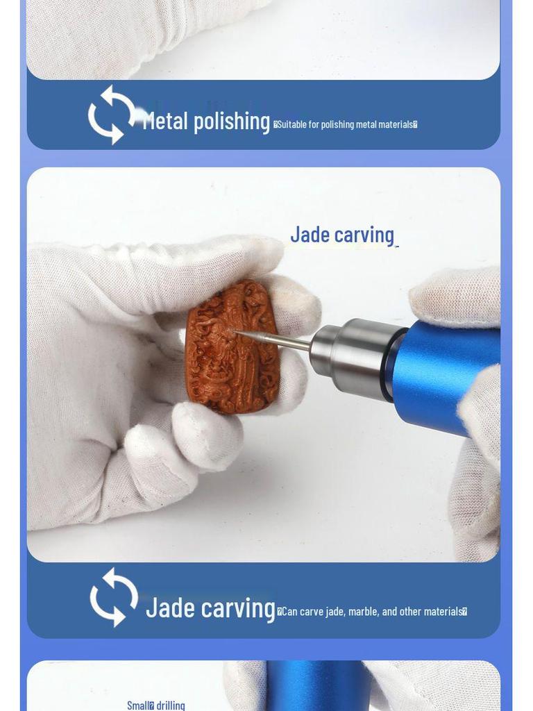 Mini Handheld Electric Drill & Grinder - Low Power Tool for Precision Hole Punching
