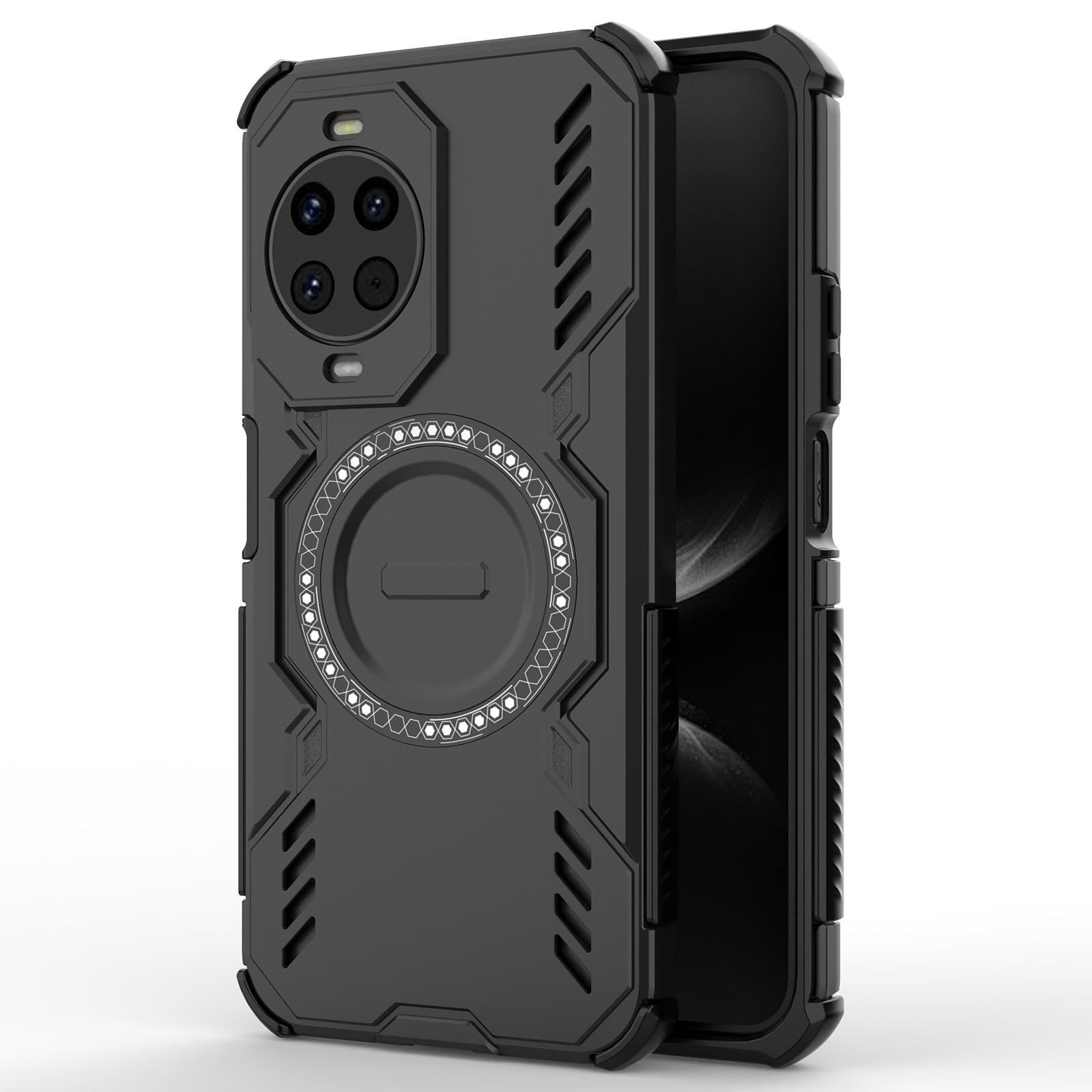 

Магнитный чехол для Huawei nova 14 5G Butterfly Armor с полым дизайном для отвода тепла, ПК+ТПУ чехол для телефона Black