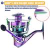 Moulinet de pêche à deux mains en aluminium galvanisé coloré 6+1BB Roulement Matériau PA Moulinet rotatif avec engrenage de précision Matériau acier inoxydable