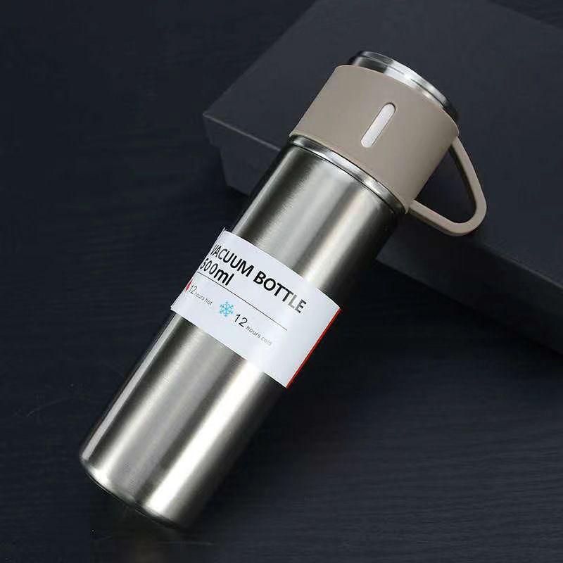 304 Stainless Steel Insulated Cup Gift Set with Three Lids - Custom Logo Available
