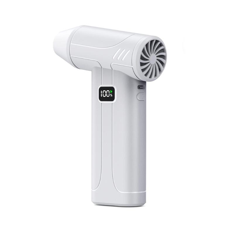 High Speed Rechargeable Handheld Fan 100000 RPM Featuring 5 Adjusted Speeds Turbos Mode And Long Terms 5000mAh Battery