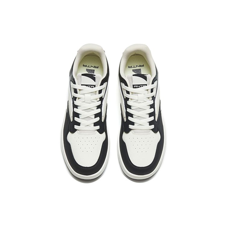 Anta Lifestyle Serie Rutschfest Stoßdämpfend Langlebig Niedrige Sneaker Herren Sneaker Schwarz Weiß Grau 112258068-2