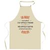 Kitchen Apron - An André Also Great - Breton Print - Durable Cotton - Adjustable Ties