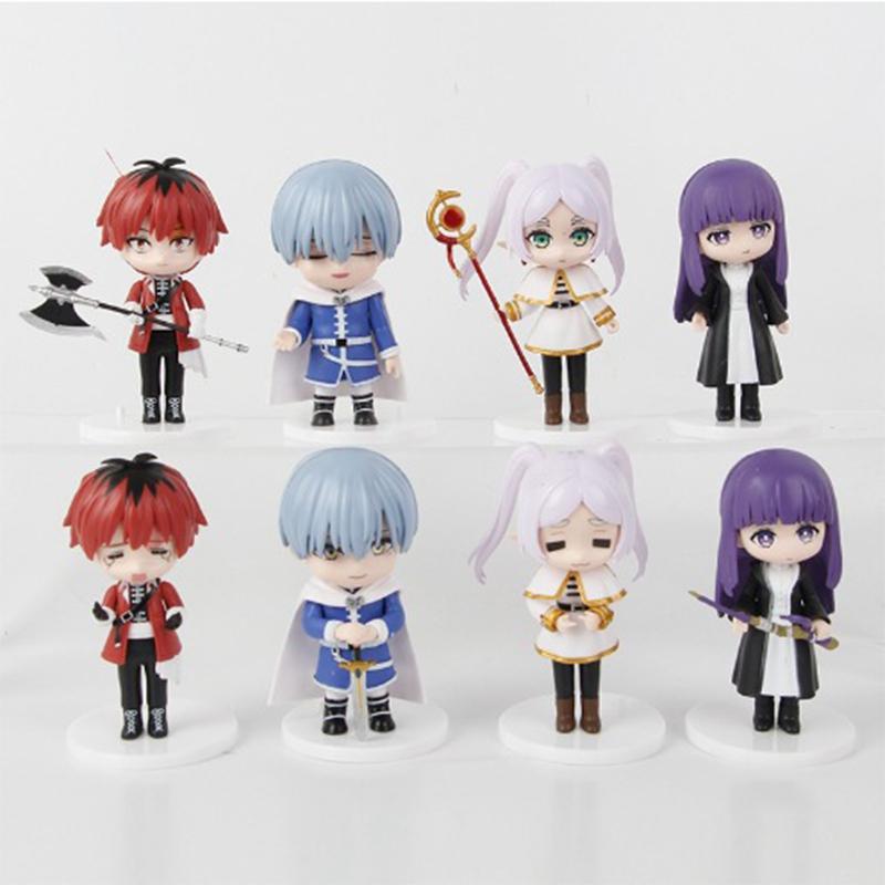 Frieren Beyond Journey's End8pcs The Noodle Stopper Sousou no Frieren Anime Girl Figure Action Figure Collectible Model Toys