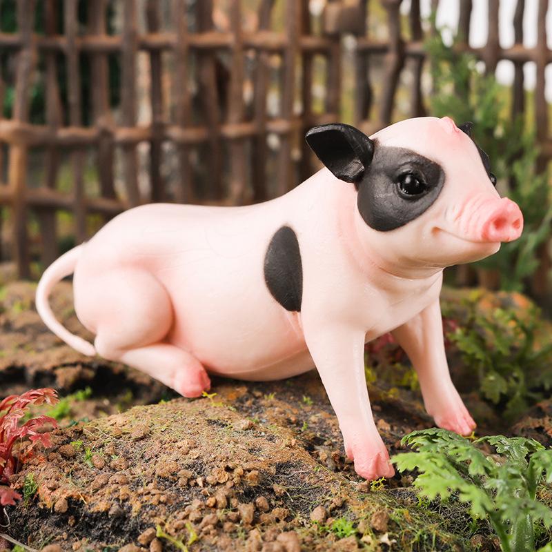 Children's Farm Piglet Toy Ornament for Outdoor Garden Micro Landscapes