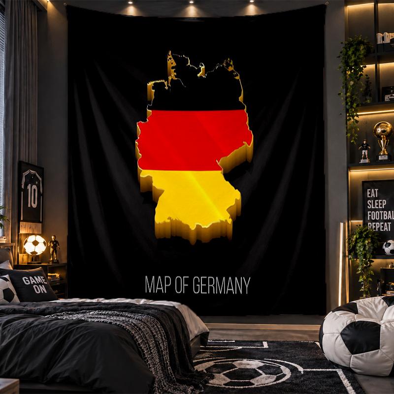 Wall Hanging Tapestry Germany national football team Print Cloth for Living Room Bedroom Home Decor