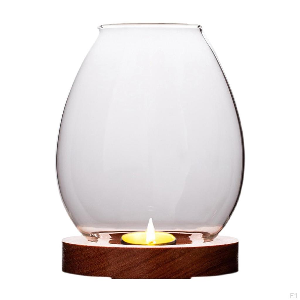 Candle Holder Romantic Portable Round Hollow Wedding Transparent Candlestick Party