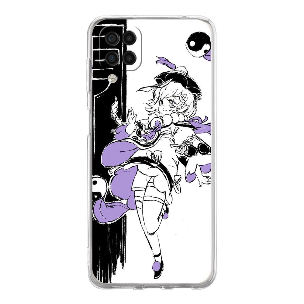 Genshin Impact Black and White Phone Case For Samsung A51 A71 A21S A12 A11 A31 A41 A01 A03S A13 A33 A73 A53 A52 A32 5G A23 Cover