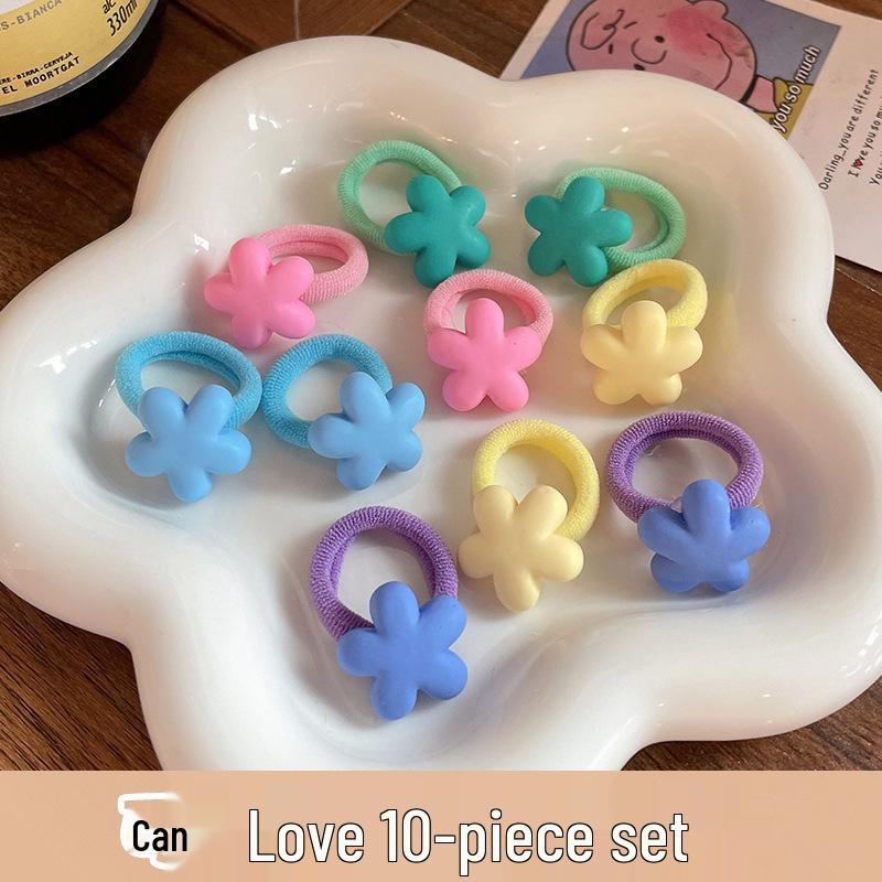 Soft Cartoon Elastic Hair Ties for Kids - Gentle, Non-Pulling Rubber Bands
