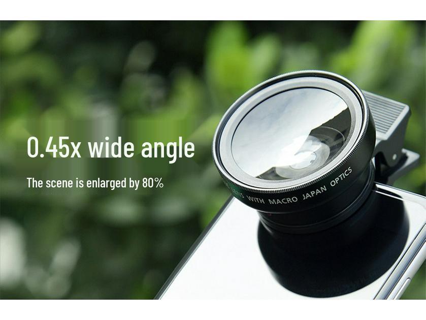 Universal 37MM 0.45X Super Wide Angle + Macro Mobile Phone Lens
