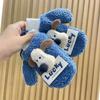 Plush Cute Baby Winter Anti-freeze Hanging Neck Mittens with Velvet Lining - Thickened Warm Children's Gloves