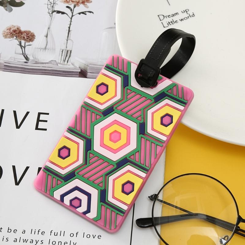 Suitcase Tags Luggage Tags Baggage Backpack Soft Tags with Loop Name ID Address Card Baggage Identifier Travel Accessory