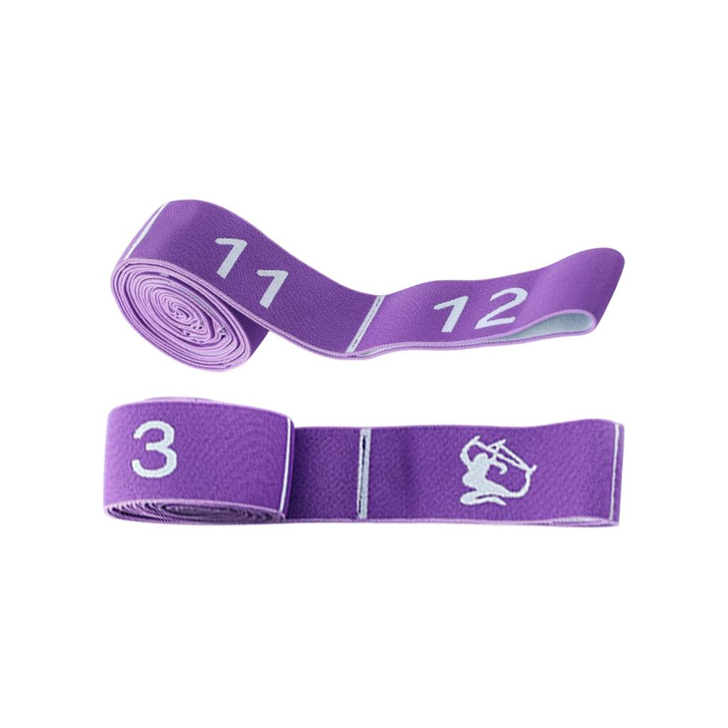 Stretch with Numbered Loops for Yoga Pilates Physical and Strength Training Exercise