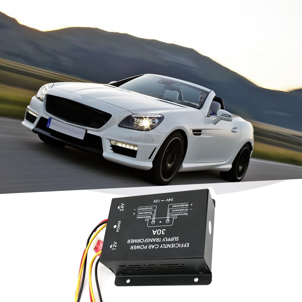 Power Converter, 30A Car Power Converter Inverter 24V to Converter, Car Power Converter, DC-DC Converter, Buck Converter