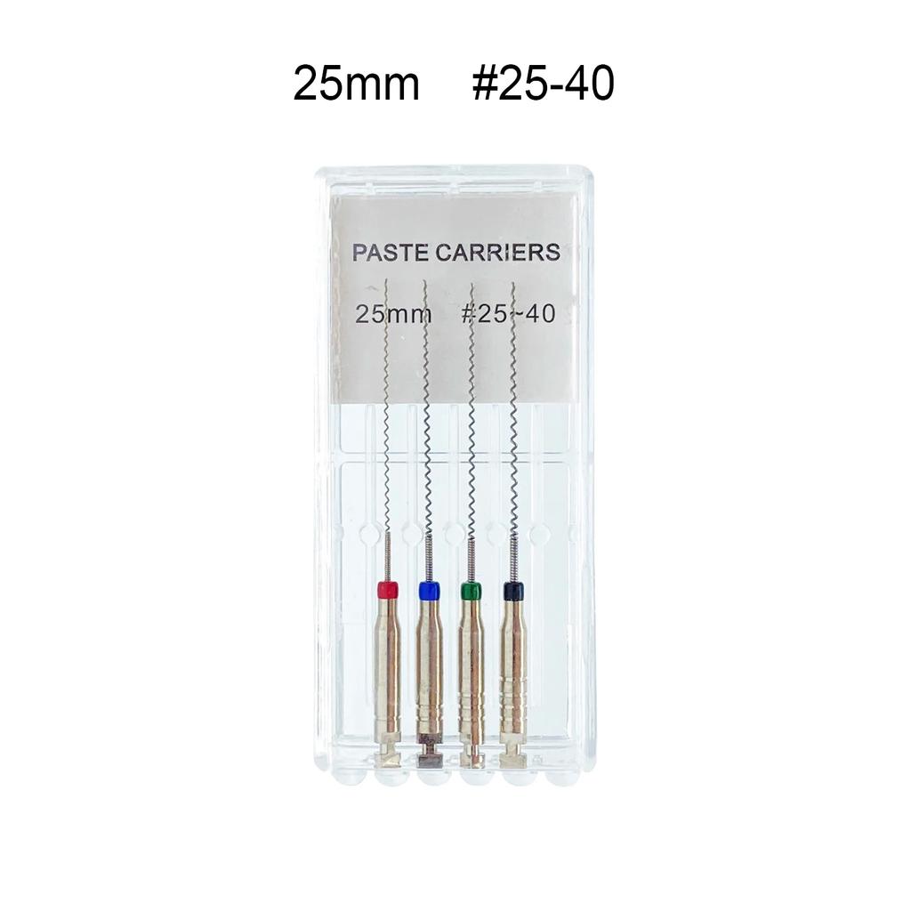 4Pcs Dental Rotary Paste Carriers Spiral Filler Lentulo Assorted Engine Filling Paste Dentistry Tool