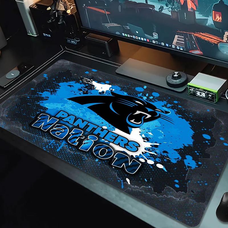 Carolina Panthers Color Mouse Pad Large Gaming Table Cushion Non-slip Laptop Tablet Big Mousepad XXL Mat Mini PC Playmat With Lock edge