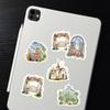 50 Watercolor Garden Cottage Stickers for Luggage and Notebooks - DIY Decorative Graffiti