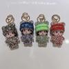 Monchchi Diamond Keychain Cute Monkey Keyring Kawaii Monchichi Hanging Ornament Car Key Chain Children Birthday Gifts s Carry Mini Lightweight