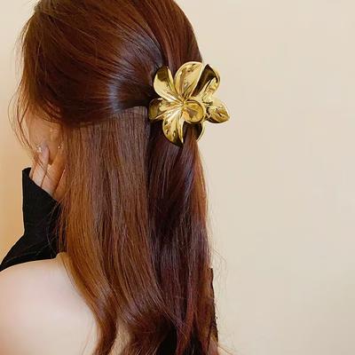 1 Stück Mode Sprühlackierte Eierblume Haarspangen für Frauen Mädchen Party Haarschmuck