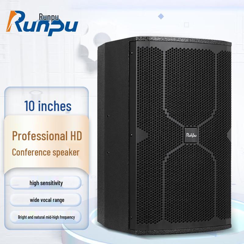Runpu Professional Dual 10-inch Passive Conference Speaker (CN version)