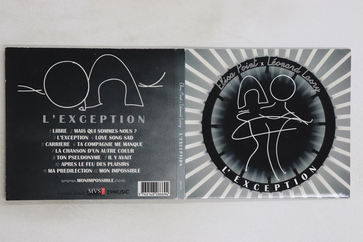 

CD ELISA POINT, LEONARD LASRY - L exception 29MU004 29MUSIC 2012 France Pop Used