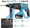 Kyohen Cordless Electric Hammer Drill with Storage Compatible with Makita Hammer Drill for Drilling and DIY Case, 18V, Powerful, Professional-Grade