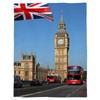 Londra Gran Bretagna Big Ben Bandiera Coperta Plaid Calda Coperta in Microfibra Coperta di Flanella Decorazione Camera da Letto Coperte per Letto Divano Regalo