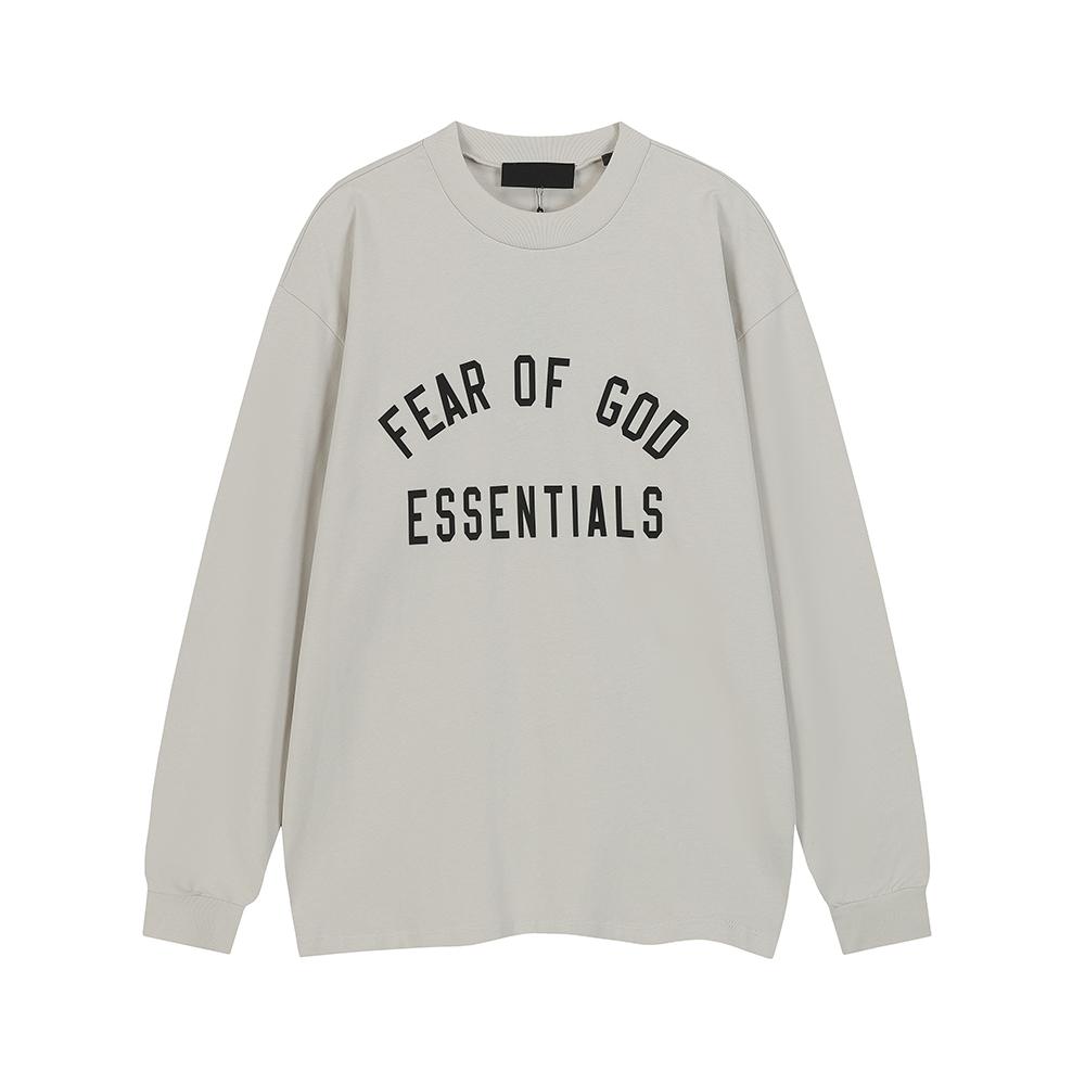 F132 FOG Essentials Bluza z okrągłym dekoltem i silikonowym logo z literami Casual Streetwear - Pulower Streetwear Unisex