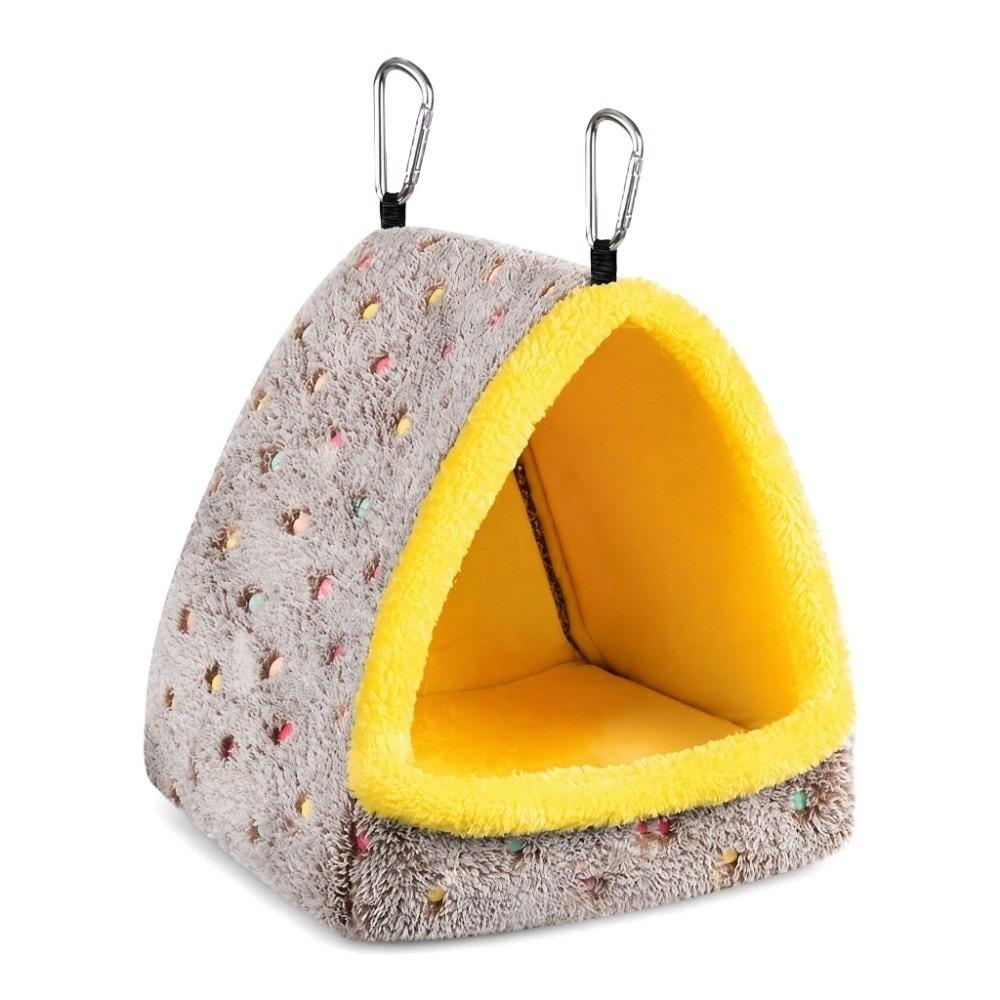 Support Board Hanging Bird Bed Warm Winter Plush Bird Bedding Bird Roost House For Guinea Pig