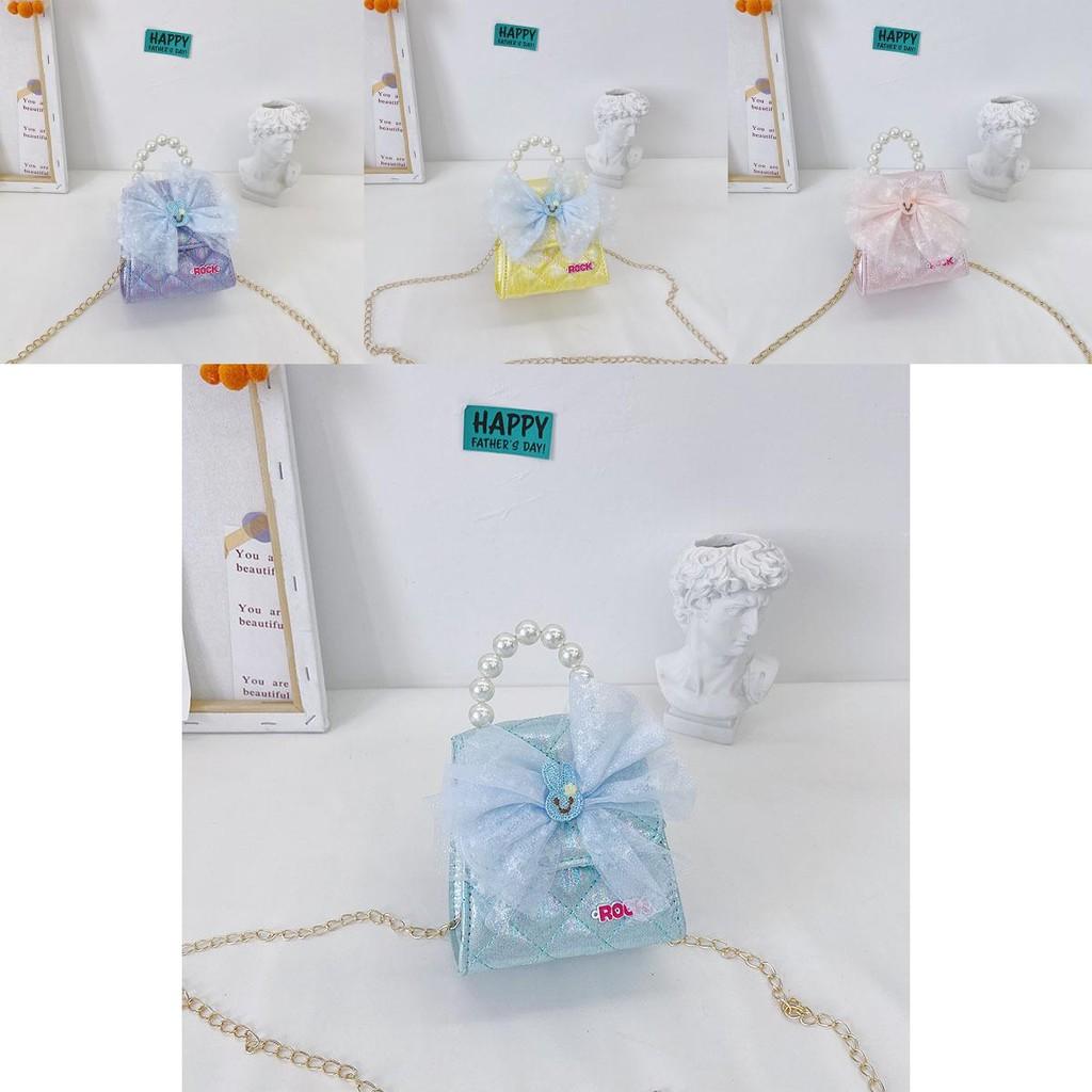 Stylish Mini Pu Leather Children's Crossbody Bag With Chic Bow Design For Kids