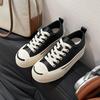 2025 New Open Smile Inner Height Increase White Shoes Women's Versatile Platform Casual Shoes Breathable College Style Sports Women's Shoes