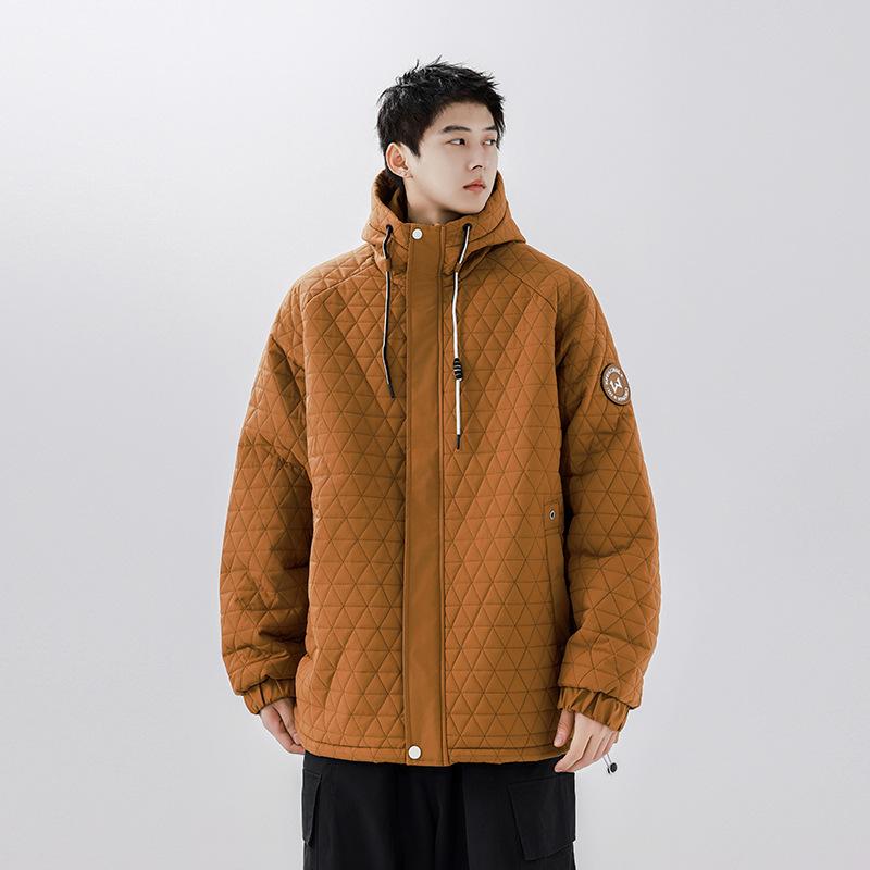 

Новая зимняя мужская утолщенная хлопковая куртка с капюшоном, модное новое зимнее модное и красивое хлопковое пальто 4XL коричневый