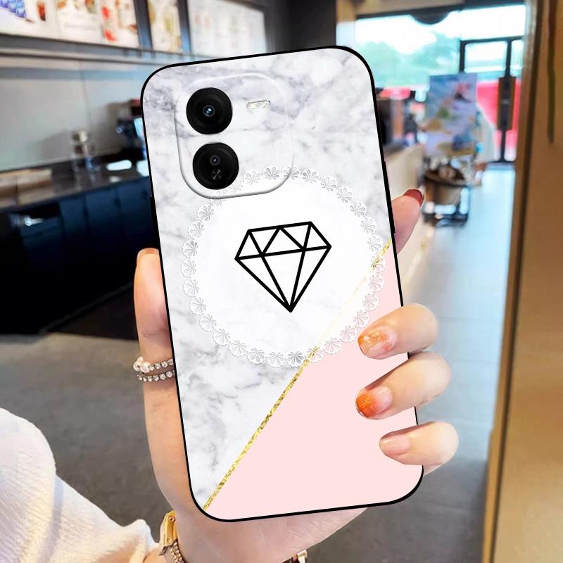 For VIVO Y37 Pro Case Cover Black TPU Shockproof Shell For VIVO IQOO Z9X Phone Case Soft Silicone Funda V2354A Y37Pro Coque