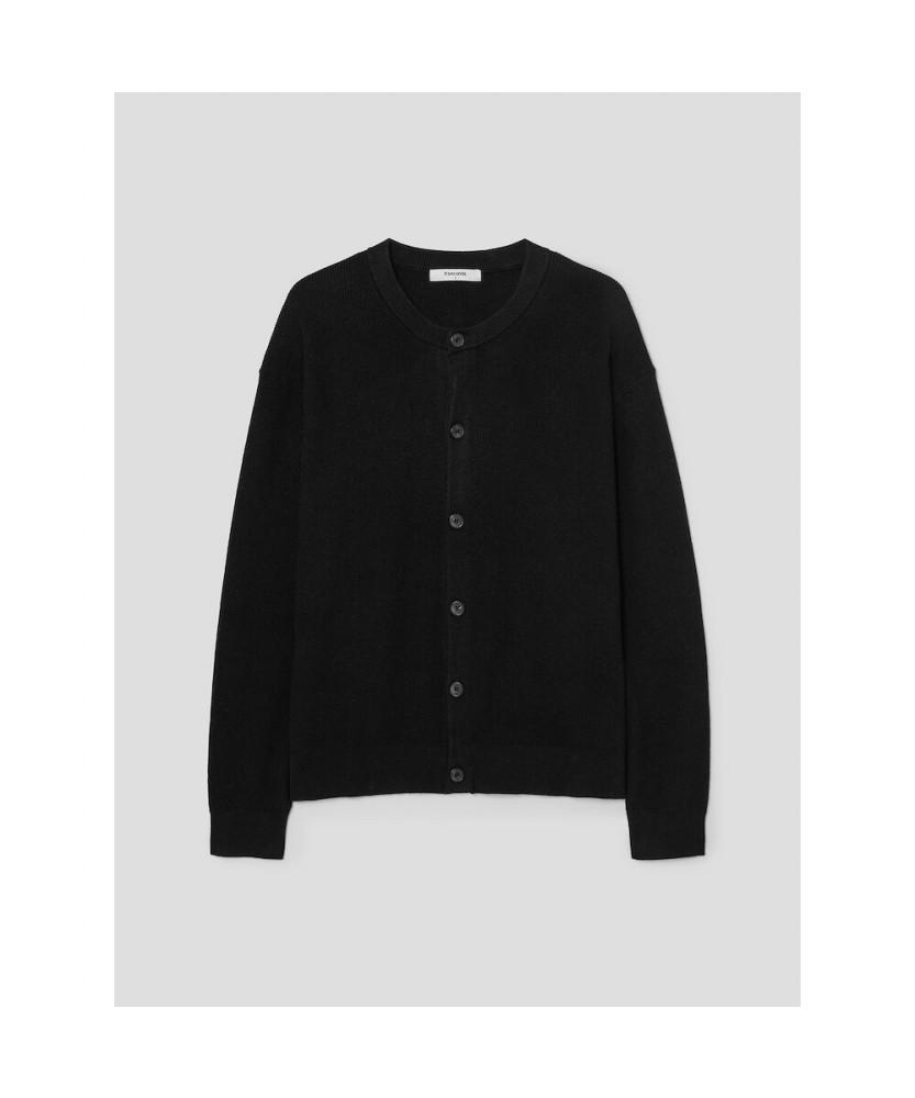 8seconds Fine Touch Round Neck Cardigan Black