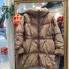 Winter Women White Duck Down Jacket Hooded Warm Oversize Puffer Coat Female Casual Loose Parka Pocket Outerwear