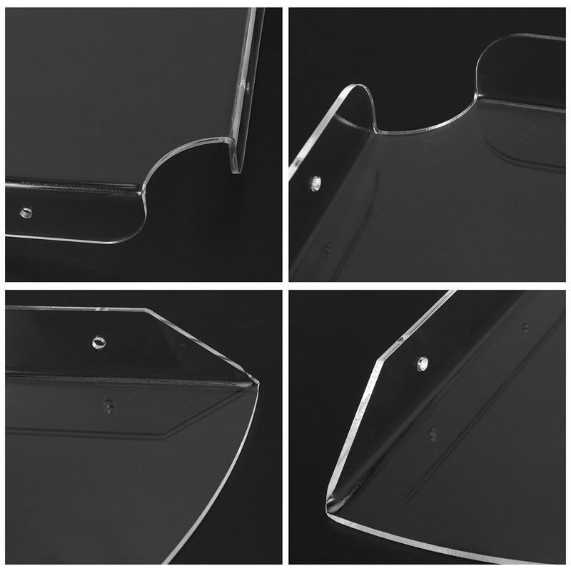 A95I-2Stk Acryl Eckregal Schwebendes Wandregal Aufbewahrungsregal Display Lautsprecher Organizer Schlafzimmer Küche Aufbewahrungshalter
