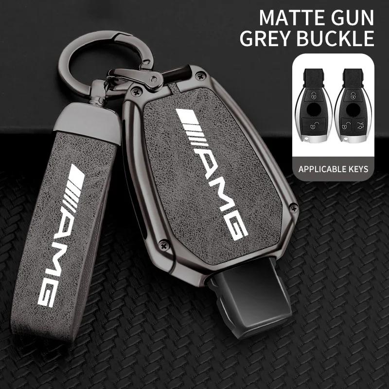 Alloy Car Key Case Cover Protector Shell For Mercedes Benz A B C E Class GLS GLA GLK GLC CLS CLA AMG W204 W205 W212 W463 W176