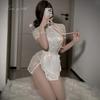 Xianyi Erotic Underwear Lace Perspective New Chinese Cheongsam Sexy Maid Outfit Free of Crotch Passion Temptation 546