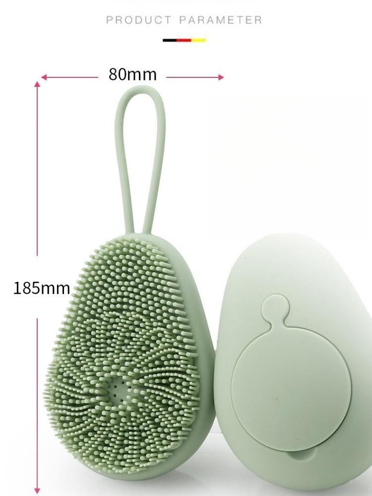1Pc Silicone Bath Brush for Filling with Shower Gel, Gentle on Skin During Bathing