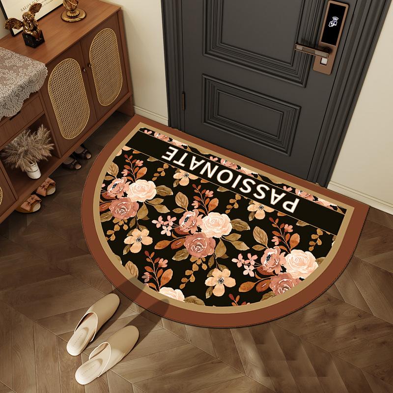 Floor Mat, Entrance Foyer Carpet, Dirt-resistant and Easy-to-maintain Crystal Velvet Floor Mat