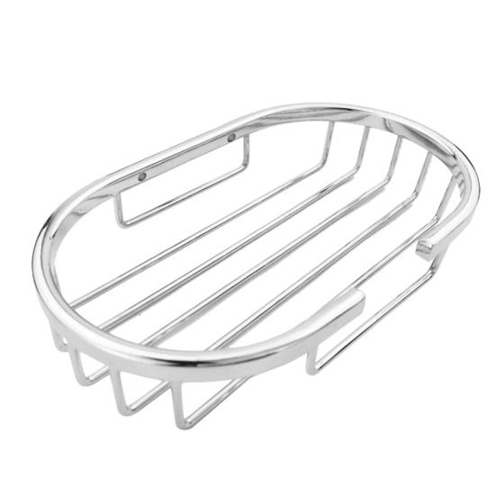 Stainless Steel Soap Dish Bathroom Shower Toilet Soap Holder Wall Mounted Saver