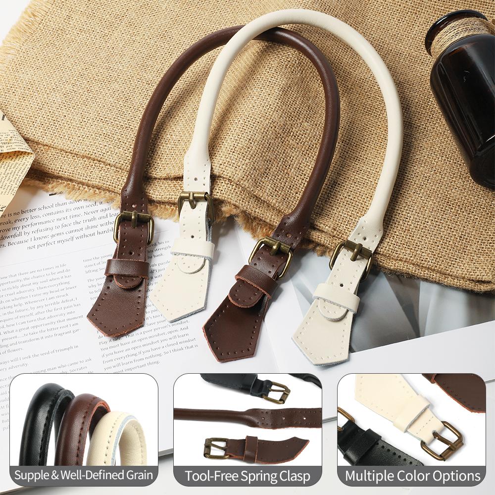 2 szt. Pasek do torebki ze skóry naturalnej Uchwyty do portmonetki Pasek zamienny do torebki na ramię Crossbody Torby Tote Ręcznie robione Akcesoria