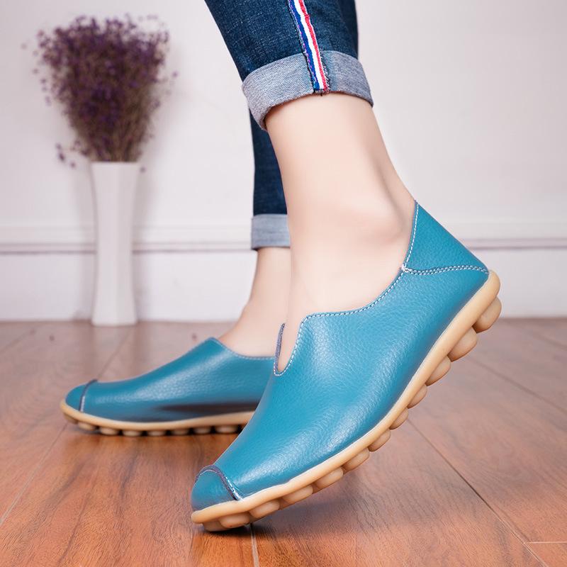 Spring Women's Lace-Up Moccasins: Fashionable Casual Flats in Sizes 35-46
