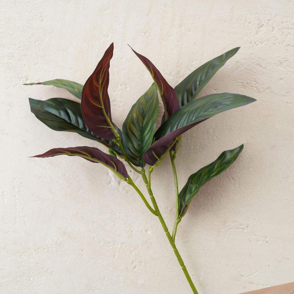 Purple-Backed Calathea Artificial Flower for Home & Wedding Décor